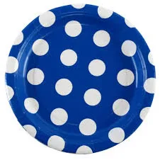 Marquee 4 Hire By Inventiva Creative Studio Blue Polka Dot Dessert Paper Plates.jpg